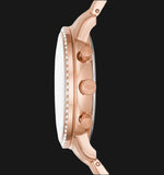 Buy Shop Fossil Neutra Chronograph Mother of Pearl Brown Dial Rose Gold Steel Strap Watch for Women - ES5218 USA Online