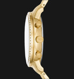 Buy Shop Fossil Neutra Chronograph Gold Dial Gold Steel Strap Watch for Women - ES5219 USA Online