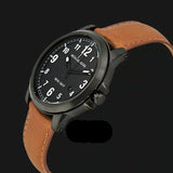 Buy Shop Michael Kors Paxton Analog Black Dial Brown Rubber Strap Watch For Men - MK8502 USA Online