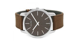 Calvin Klein City Brown Dial Brown Leather Strap Watch for Men - K2G211GK