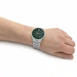 Buy Shop Emporio Armani Renato Chronograph Green Dial Silver Steel Strap Watch For Men - AR11507 USA Online