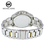 Buy Shop Michael Kors Brecken Chronograph Blue Dial Two Tone Steel Strap Watch For Men - MK8437 USA Online