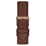 Buy Shop Guess Multi-Function Chronograph White Dial Brown Leather Strap Watch For Men - GW0389G8 USA Online