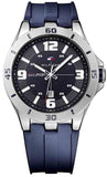 Buy Shop Tommy Hilfiger Drew Black Dial Black Rubber Strap Watch for Men - 1791062 USA Online