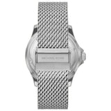 Buy Shop Michael Kors Everest Quartz Blue Dial Silver Mesh Bracelet Watch For Men - MK9082 USA Online