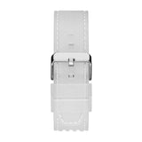 Buy Shop Guess Phoenix Polycarbonate Clear Multi-function Black Dial Clear Rubber Strap Watch for Men - GW0499G3 USA Online