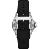 Buy Shop Emporio Armani Meccanico Automatic Black Dial Black Silicone Strap Watch For Men - AR60062 USA Online