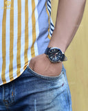 Buy Shop Fossil Grant Chronograph Blue Dial Blue Leather Strap Watch for Men - FS5373 USA Online