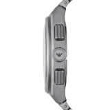 Buy Shop Emporio Armani Federico Chronograph Black Dial Silver Steel Strap Watch For Men - AR11560 USA Online