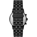 Buy Shop Michael Kors Hutton Chronograph Black Dial Black Steel Strap Watch For Men - MK9089 USA Online