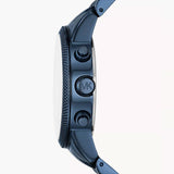Buy Shop Michael Kors Hutton Chronograph Blue Dial Blue Steel Strap Watch For Men - MK9088 USA Online