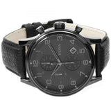 Buy Shop Hugo Boss Blackout Chronograph Black Dial Black Leather Strap Watch For Men - HB1512567 USA Online