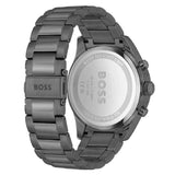 Hugo Boss View Chronograph Grey Dial Grey Steel Strap Watch For Men - 1513991