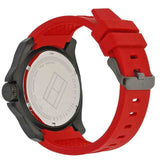 Buy Shop Tommy Hilfiger Windsurf Black Dial Red Rubber Strap Watch for Men - 1791112 USA Online