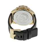Buy Shop Diesel Mega Chief Chronograph Black Dial Black Leather Strap Watch For Men - DZ4344 USA Online