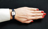Buy Shop Tissot Lovely Square Silver Dial Blue Leather Strap Watch For Women - T058.109.16.031.00 USA Online
