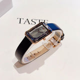 Buy Shop Swarovski Uptown Black Dial Black Leather Strap Watch for Women - 5547710 USA Online