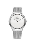 Buy Shop Calvin Klein Minimal White Dial Silver Mesh Bracelet Watch for Women - K3M2212Y USA Online