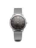Buy Shop Calvin Klein Minimal Grey Dial Silver Mesh Bracelet Watch for Men - K3M22124 USA Online