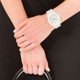 Buy Shop Michael Kors Runway White Ceramic Dial White Steel Strap Watch for Women - MK5161 USA Online