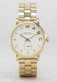 Buy Shop Marc Jacobs Baker White Dial Gold Steel Strap Watch for Women - MBM3243 USA Online