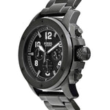 Buy Shop Fossil Machine Chronograph Black Dial Black Steel Strap Watch for Men - FS4927 USA Online