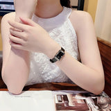Buy Shop Swarovski Uptown Black Dial Black Leather Strap Watch for Women - 5547710 USA Online