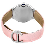 Buy Shop Cartier Ballon Bleu De Cartier Pink Dial Pink Leather Strap Watch for Women - WSBB0007 USA Online