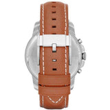 Buy Shop Fossil Grant Chronograph Blue Dial Brown Leather Strap Watch for Men - FS5184 USA Online