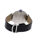 Buy Shop Cartier Ballon Bleu de Cartier Silver Dial Black Leather Strap Watch for Men - WSBB0026 USA Online