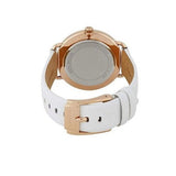 Buy Shop Michael Kors Portia Rose Gold Dial White Leather Strap Watch For Women - MK2660 USA Online