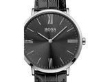 Buy Shop Hugo Boss Jackson Black Dial Black Leather Strap Watch for Men - 1513369 USA Online