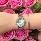 Buy Shop Fossil Virginia Silver Dial Silver Steel Strap Watch for Women - ES3282 USA Online