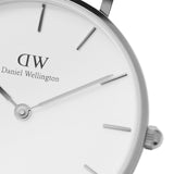 Buy Shop Daniel Wellington Petite Sterling White Dial Silver Mesh Bracelet Watch For Women - DW00100164 USA Online
