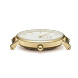 Buy Shop Daniel Wellington Classic Petite Evergold White Dial Gold Mesh Bracelet Watch For Women - DW00100350 USA Online