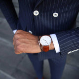 Buy Shop Daniel Wellington Classic St Mawes White Dial Brown Leather Strap Watch For Men - DW00100021 USA Online