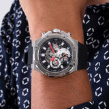 Buy Shop Guess Third Grear Multi Function Black Dial Black Rubber Strap Watch for Men- GW0334G1 USA Online