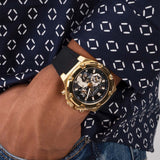 Buy Shop Guess Third Gear Multifunction Black Dial Black Rubber Strap Watch for Men - GW0334G2 USA Online