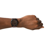 Buy Shop Fossil Machine Black Dial Black Steel Strap Watch for Men - FS4775 USA Online