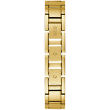 Buy Shop Guess Quartz White Dial Gold Steel Strap Watch For Women - W1152L2 USA Online
