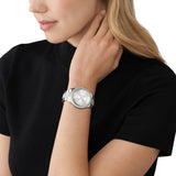 Buy Shop Michael Kors Tibby Chronograph Silver Dial Silver Steel Strap Watch For Women - MK7294 USA Online