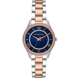 Buy Shop Michael Kors Lauryn Three-Hand Blue Dial Two Tone Steel Strap Watch for Women - MK4738 USA Online