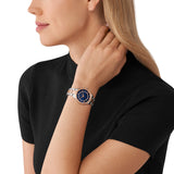 Buy Shop Michael Kors Lauryn Three-Hand Blue Dial Two Tone Steel Strap Watch for Women - MK4738 USA Online