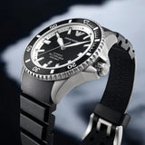 Buy Shop Emporio Armani Sea Explorer Automatic Black Dial Black Silicone Strap Watch For Men - AR60078 USA Online