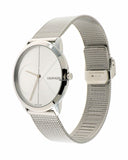 Buy Shop Calvin Klein Minimal Silver Dial Silver Mesh Bracelet Watch for Men - K3M2112Z USA Online
