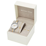 Buy Shop Michael Kors Pyper Quartz Silver Dial Two Tone Steel Strap Watch For Women - MK1041 USA Online