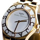 Buy Shop Marc Jacobs Blade White Dial Gold Steel Strap Watch for Women - MBM3050 USA Online