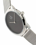 Buy Shop Calvin Klein Minimal Grey Dial Silver Mesh Bracelet Watch for Women - K3M2212X USA Online