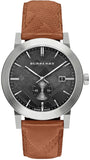 Buy Shop Burberry The City Black Dial Brown Leather Strap Watch for Men - BU9905 USA Online