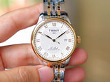 Buy Shop Tissot T Classic Le Locle Powermatic 80 Silver Dial Two Tone Steel Strap Watch For Men - T0064072203301 USA Online